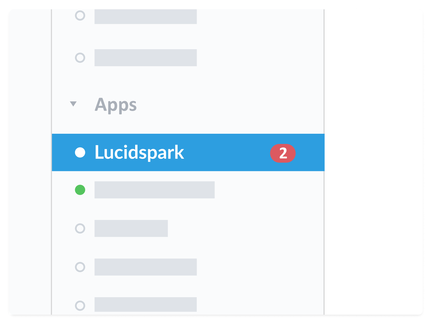 recepción de notificaciones de Lucidspark en Slack